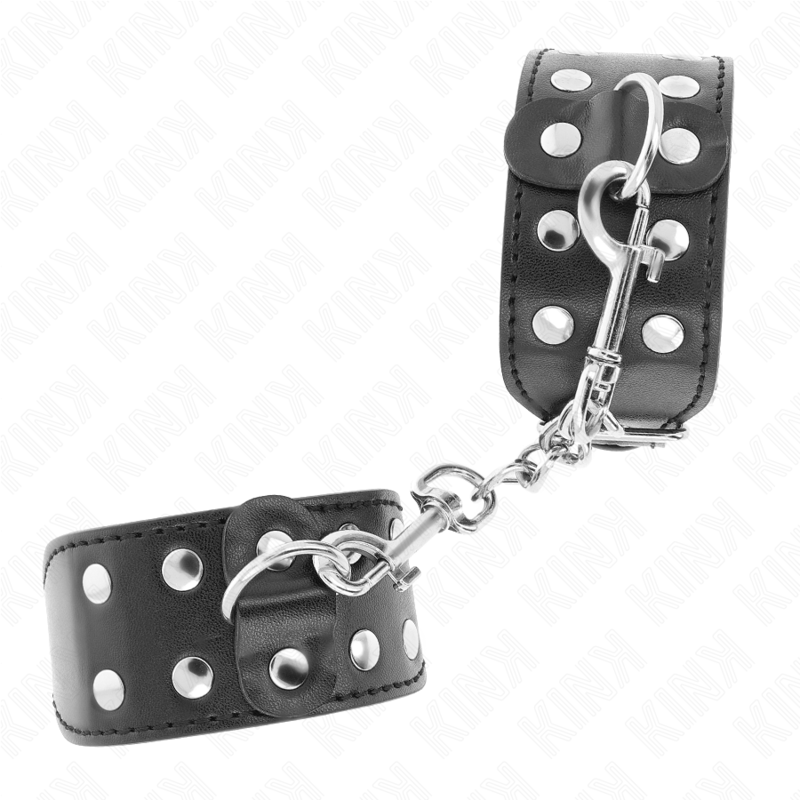 KINK - PULSEIRAS COM LINHA DUPLA DE PREGOS AJUSTÃVEIS PRETOS