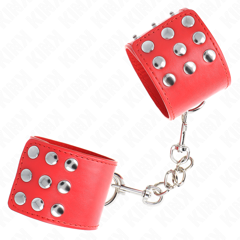 KINK - PULSO COM SNAP FASTEN VERMELHO AJUSTÃVEL 19-24 CM X 5,5 CM