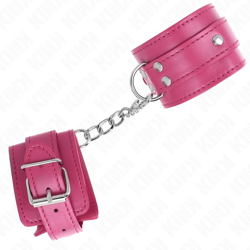 KINK - 3 RETENÃÃES DE PULSO D-RING AJUSTÃVEIS ROSA 17,5-25 CM X 6 CM