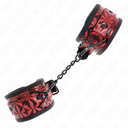 KINK - PULSO PADRÃO DIAMANTE VERMELHO ESCURO AJUSTÃVEL 17-26 CM X 5,5 CM