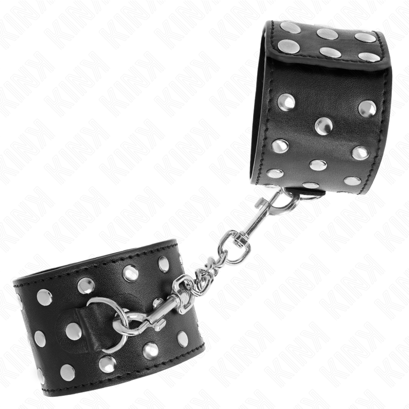 KINK - RETENÃÃES DE PULSO PUNK AJUSTÃVEIS 19-24 CM X 5,5 CM