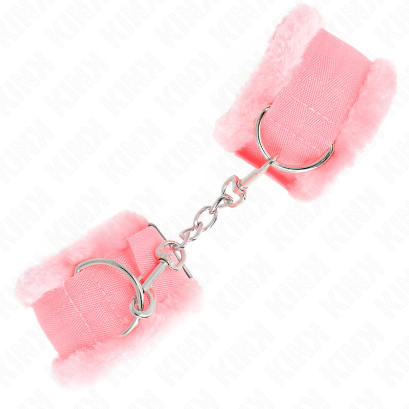 KINK - PULSO FORRO PELUDO ROSA AJUSTÃVEL 17-31 CM X 7 CM