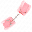 KINK - PULSO FORRO PELUDO ROSA AJUSTÃVEL 17-31 CM X 7 CM