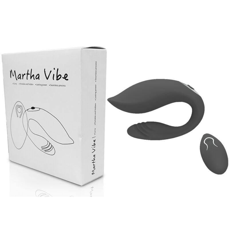 ARMONY - MARTHA VIBRADOR PARA CASAIS PRETO CONTROLE REMOTO