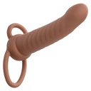 CALEXOTICS - MAXX RIBBED DUAL PENETRATOR 10 VIBRAÃÃES MARROM