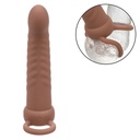 CALEXOTICS - MAXX RIBBED DUAL PENETRATOR 10 VIBRAÃÃES MARROM