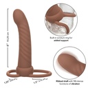 CALEXOTICS - MAXX RIBBED DUAL PENETRATOR 10 VIBRAÃÃES MARROM