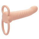 CALEXOTICS - MAXX RIBBED DUAL PENETRATOR 10 VIBRAÃÃES CARNE