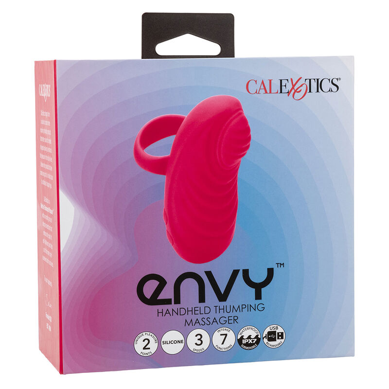 CALEXOTICS - ENVY HANDHELD ROLLING BALL MASSAGER 7 VIBRAÃÃES ROSA