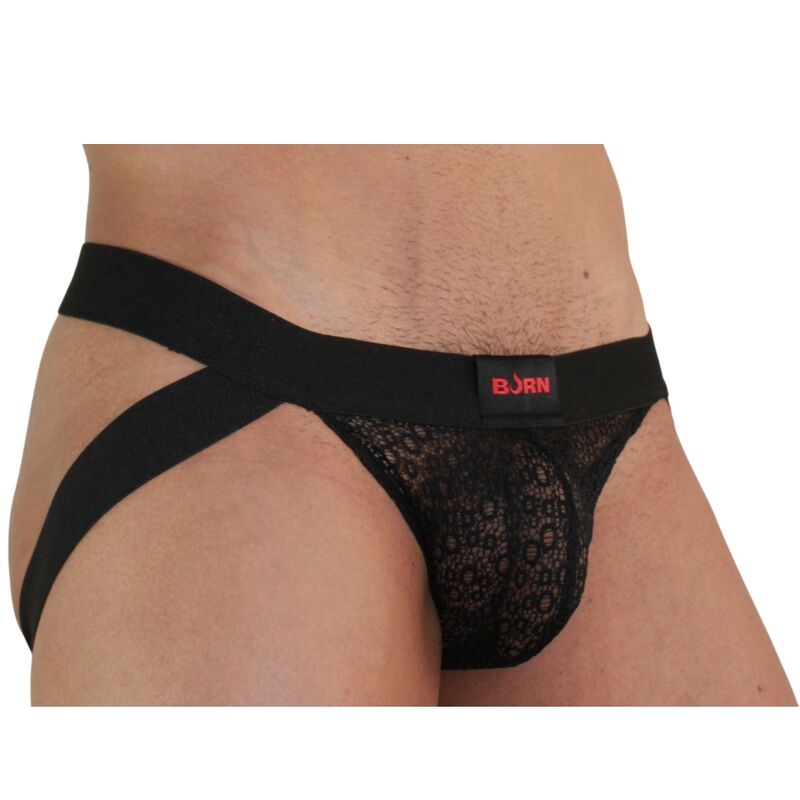 BURN - 005 JOCK LINGERIE PRETO L