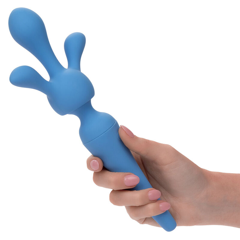 CALEXOTICS - COUTURE KIT VIBRADOR WAND 10 VIBRAÃÃES AZUL