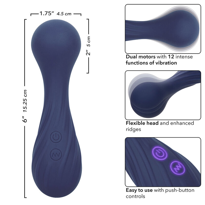 CALEXOTICS - CHARISMA TEMPTATION MASSAGER 12 FUNÃÃES ROXO