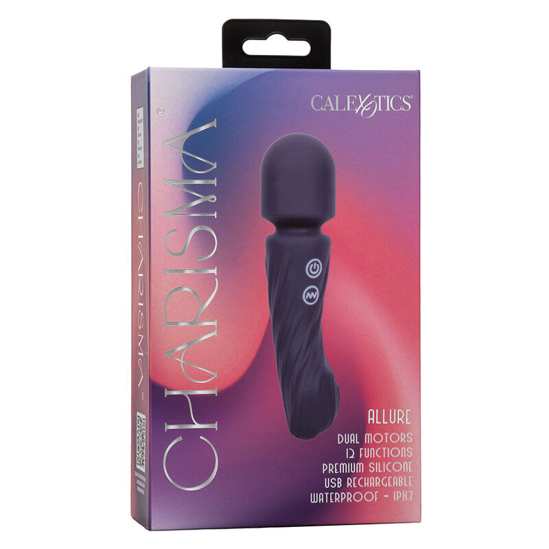 CALEXOTICS - CHARISMA ALLURE MASSAGER DUAL MOTORS 12 FUNÃÃES 17,25 CM X 4,5 CM ROXO