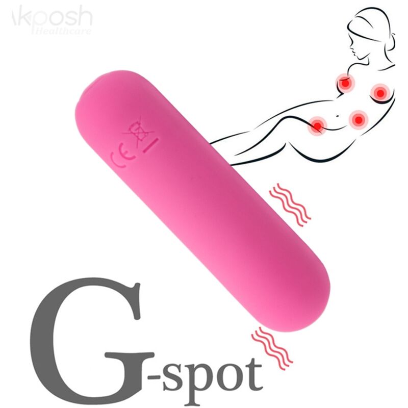 ARMONY - SPLASH HAHA VIBRADOR BALA SILICONE 10 VIBRAÃÃES 75 X 19 CM ROSA