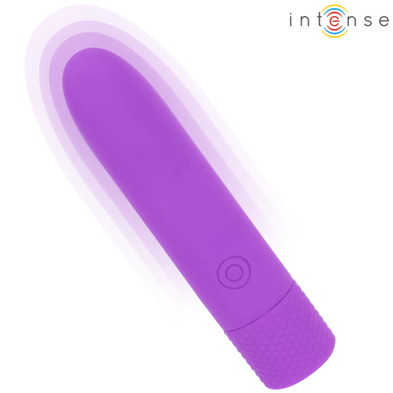 INTENSE - SYMONE USB RECARREGÃVEL VIBRATÃRIA BULLET 8 VIBRAÃÃES ROXO 10 X 2,2 CM