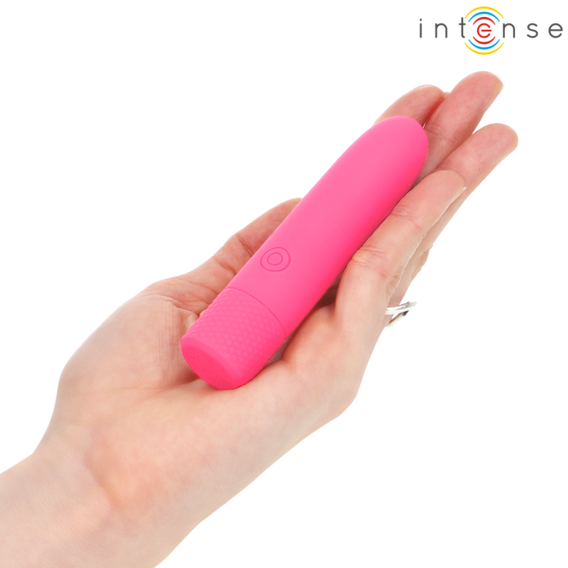 INTENSE - SYMONE  USB RECARREGÃVEL VIBRATÃRIA BULLET 8 VIBRAÃÃES ROSA 10 X 2,2 CM