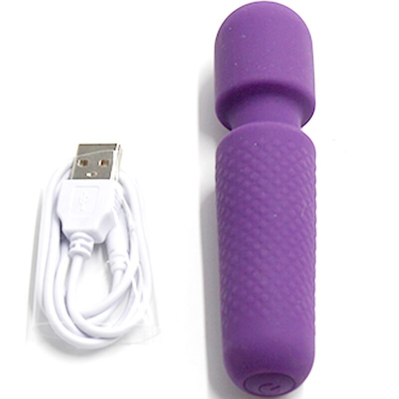 ARMONY - YOUR MAGIC MASSAGER E VIBRADOR RECARREGÃVEL 10 VIBRAÃÃES VARINHA PONTOS ROXO