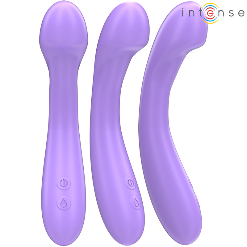 INTENSE - BECKY VIBRADOR 19 CM AQUECÃVEL 7 VIBRAÃÃES ROXO