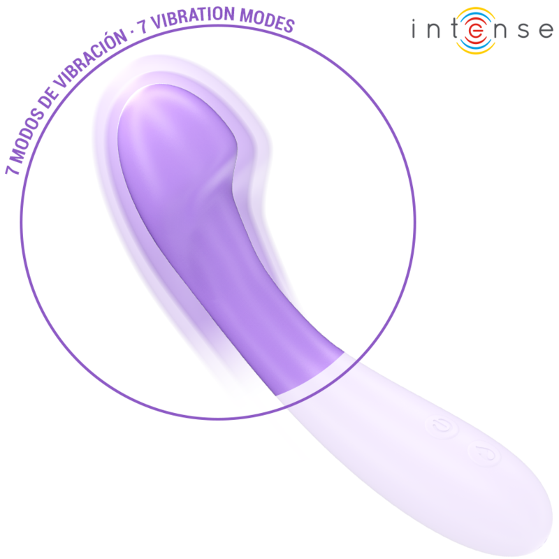 INTENSE - BECKY VIBRADOR 19 CM AQUECÃVEL 7 VIBRAÃÃES ROXO