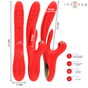 INTENSE - KAROL MULTIFUNÃÃO VIBRADOR IMPULSO & ESTIMULAÃÃO & SUCÃÃO VERMELHO