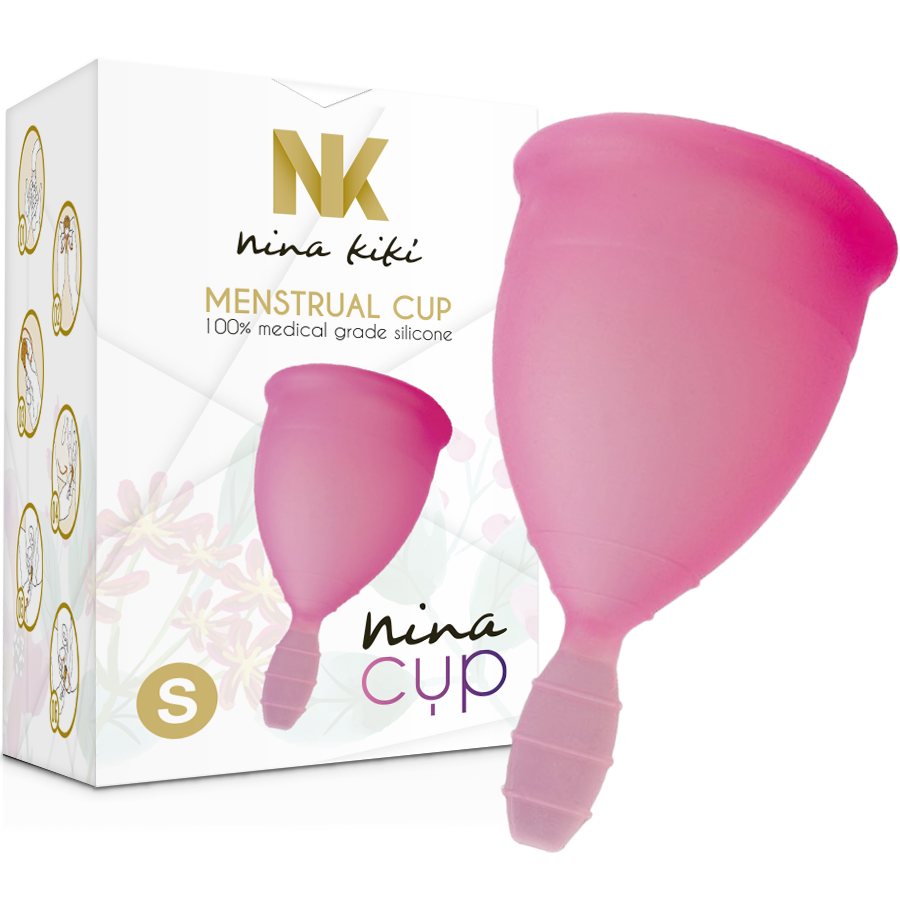 NINA KIKÍ - COPO MENSTRUAL ROSA TAMANHO S