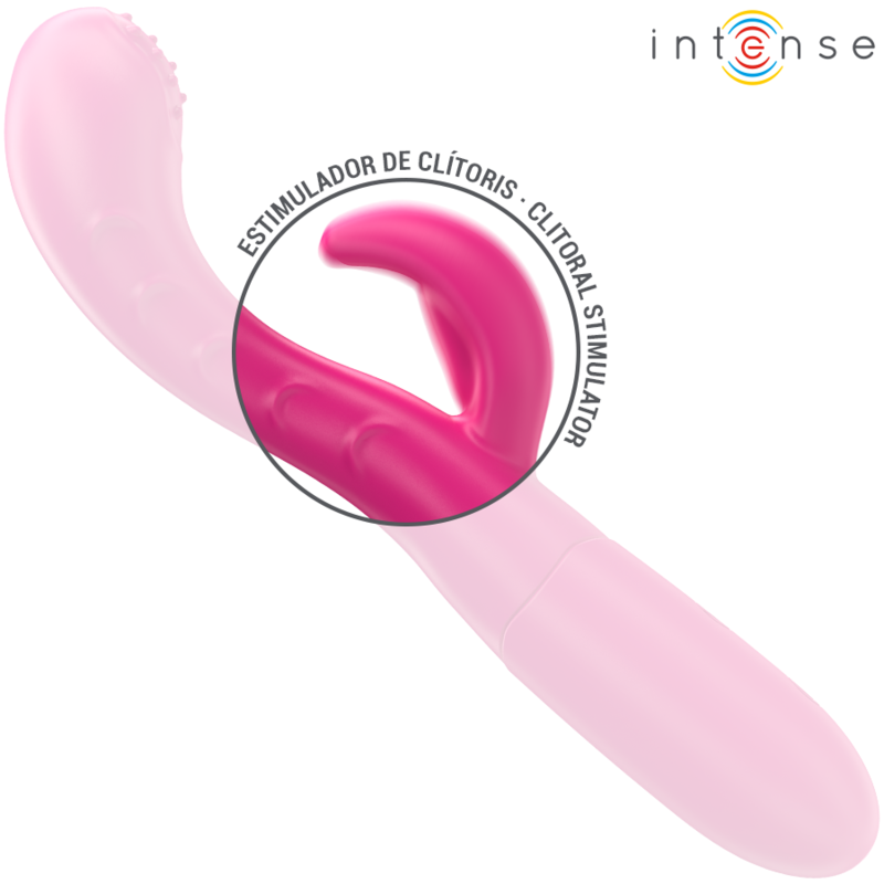 INTENSE - AMARA VIBRADOR COM LÃNGUA ESTIMULANTE 10 VIBRAÃÃES ROSA