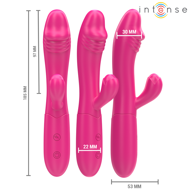 INTENSE - IVY VIBRADOR FLEXÃVEL 10 VIBRAÃÃES COM LÃNGUA ESTIMULANTE ROSA