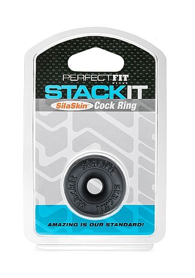 PERFECT FIT BRAND - STACK IT COCK RING PRETO