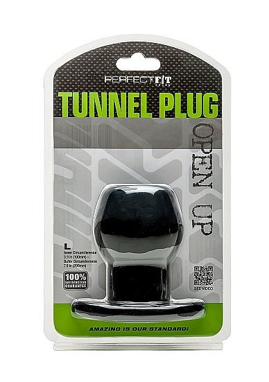 PERFECT FIT BRAND - ASS TUNNEL PLUG SILICONE PRETO L