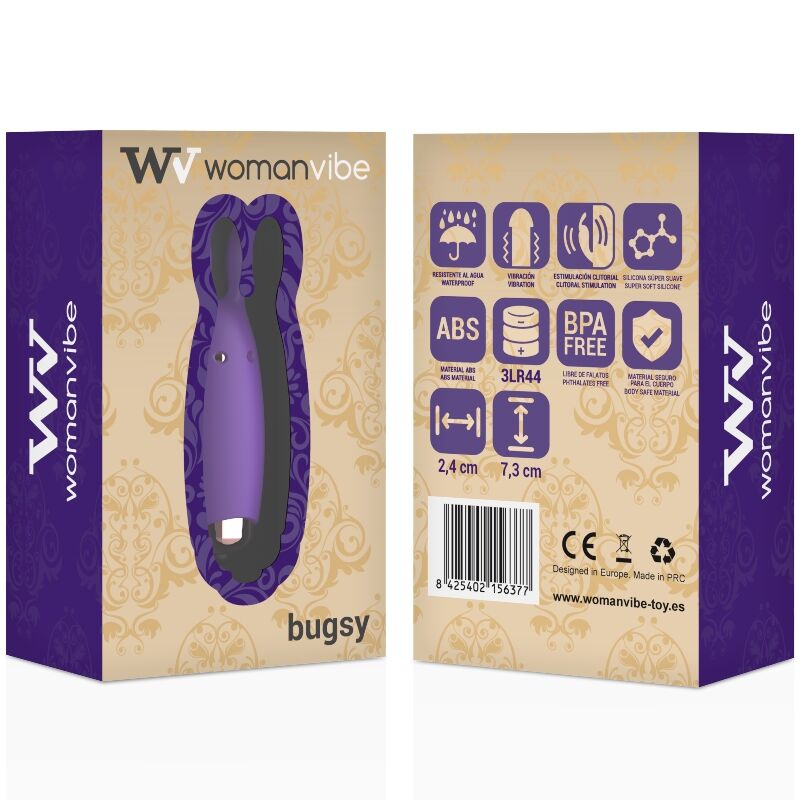 WOMANVIBE - BUGSY SILICONE RABBIT STIMULATOR