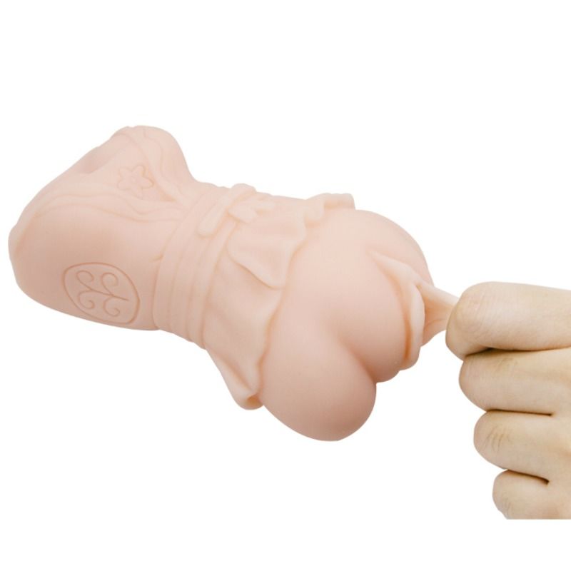 CRAZY BULL - MASTURBADOR DE VAGINA DE PELE DE GUA COM BALAS VIBRANTES