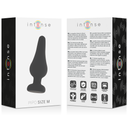 INTENSE - PLUG ANAL PIPO M SILICONE PRETO 11 CM