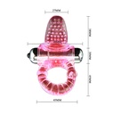 BAILE - SWEET ABS 10 RITMOS ANEL VIBRADOR ROSA ANEL PARA O PÊNIS