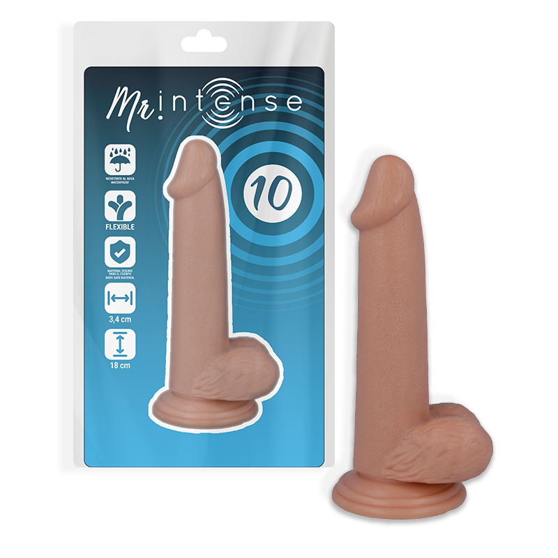 MR INTENSE - 10 REALISTIC COCK 18 -O- 3.4cm