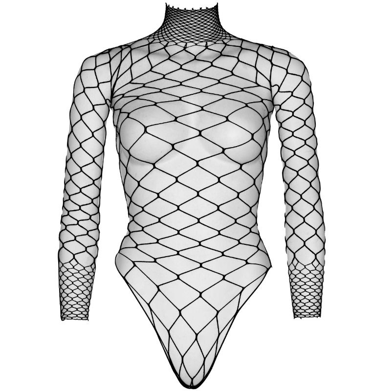 LEG AVENUE - TURTLENECK FISHNET TEDDY TAMANHO ÚNICO