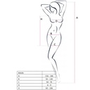 PASSION - MULHER BS026 BODYSTOCKING VESTIDO BRANCO ESTILO TAMANHO ÚNICO