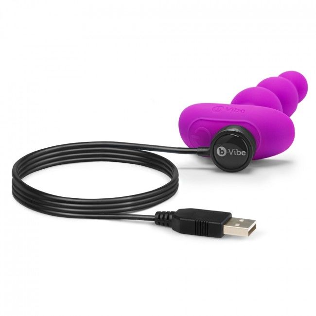 B-VIBE - TRIPLET ANAL CONTAS DE CONTROLE REMOTO ROSA