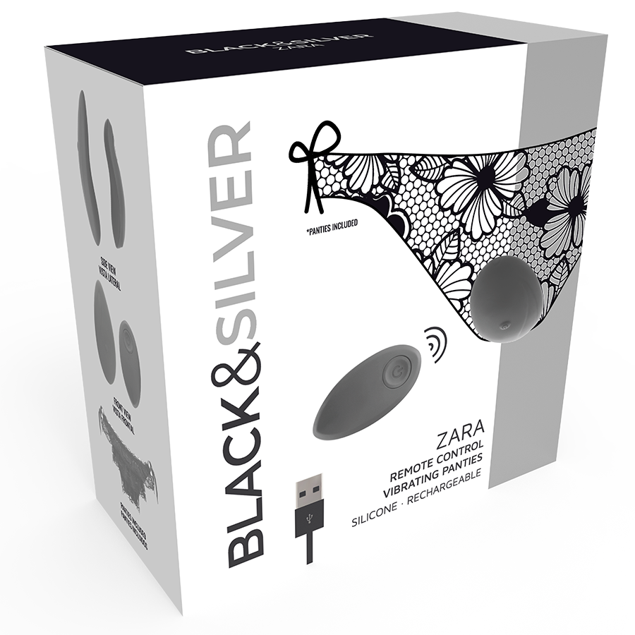 BLACK&SILVER - ESTIMULADOR DE CONTROLE REMOTO ZARA COM CALA GRTIS