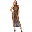 LEG AVENUE - VESTIDO HALTER DUAL NET SEM COSTAS