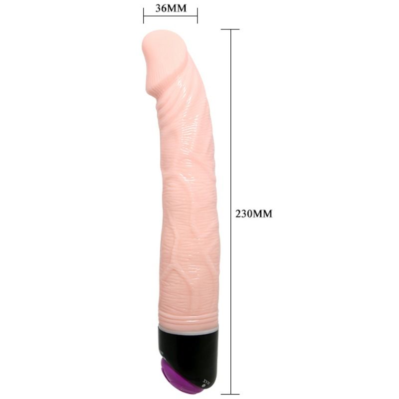 BAILE - VIBRADOR REALÍSTICO ADOUR CLUB 23 CM NATURAL