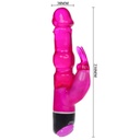 BAILE - VIBRADOR WAVES OF PLEASURE FANTASY COM COELHO 23 CM