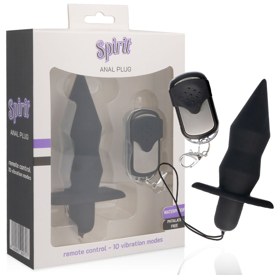 SPIRIT - PLUGUE ANAL DE CONTROLE REMOTO PRETO