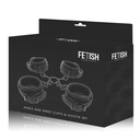 FETISH SUBMISSIVE - CONJUNTO DE ALGEMAS DE MOS E TORNOZELO COM FORRO DE NOPRENE