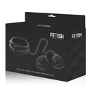 FETISH SUBMISSIVE - COLAR E PUNHOS DE COURO VEGANO COM FORRO DE NEOPRENE