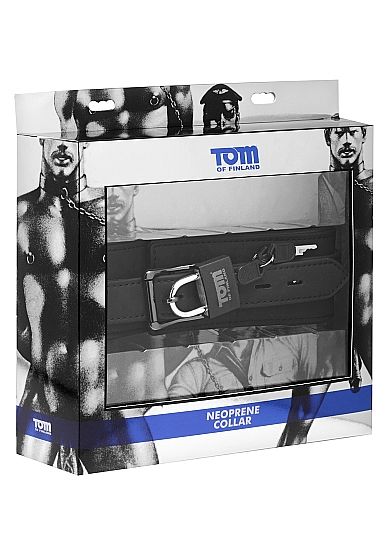 TOM OF FINLAND - COLAR DE NEOPRENE DE COM FECHO