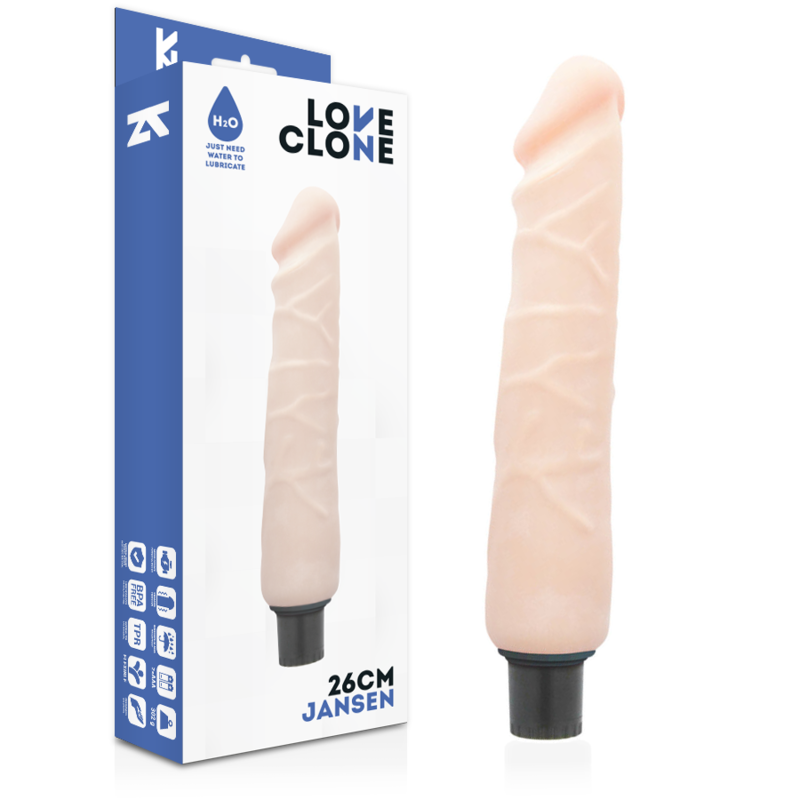 LOVECLONE - VIBRADOR AUTO LUBRIFICANTE JANSEN 26CM