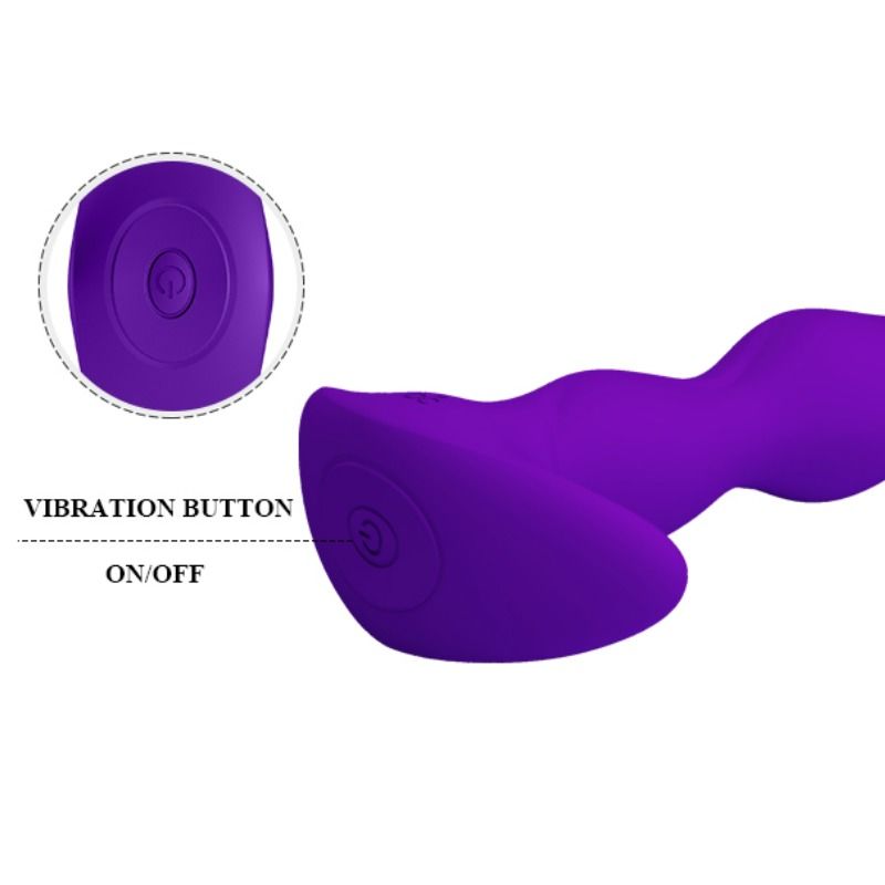 PRETTY LOVE - ANAL MASSAGER 12 MODOS DE VIBRAO LILAC