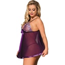 SUBBLIME BABYDOLL - COM ARCO E DETALHES BRILHANTE ROXO S / M