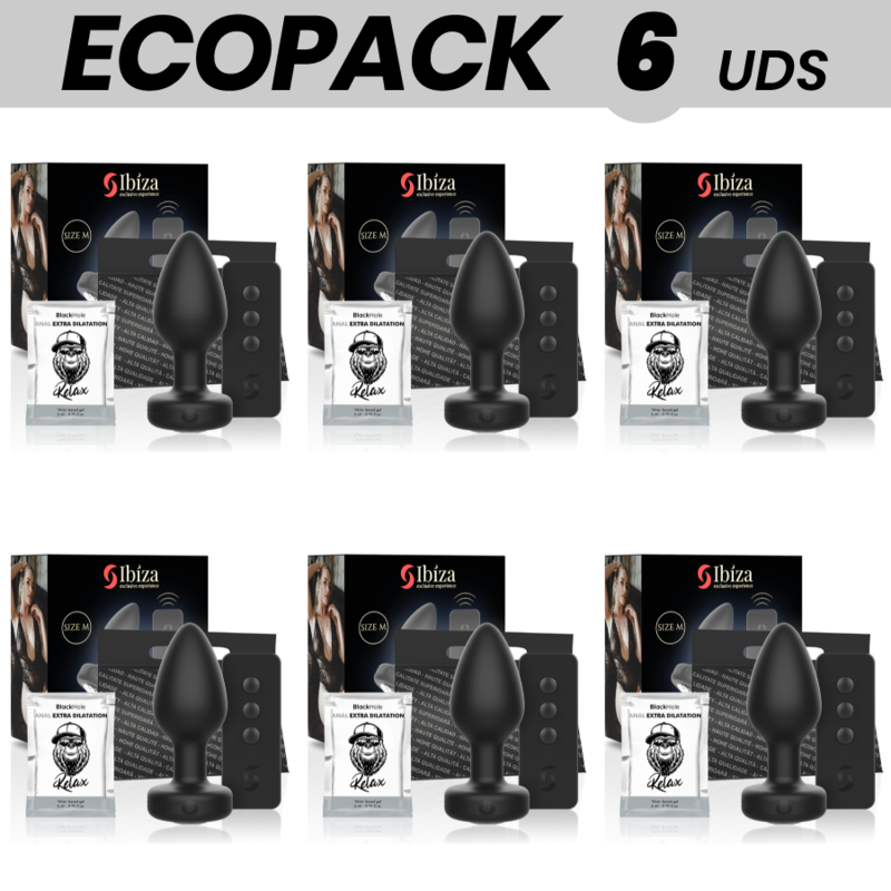 ECOPACK 6 UNIDADES - IBIZA PLUG ANALCONTROLE REMOTO TAMANHO M