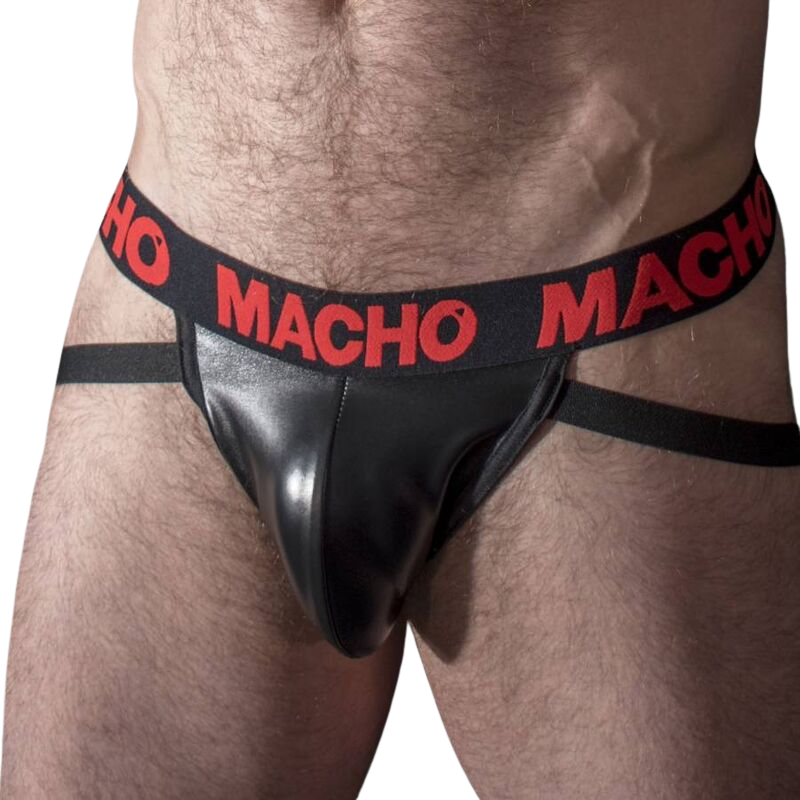 MACHO - MX25RC JOCK COURO VERMELHO M